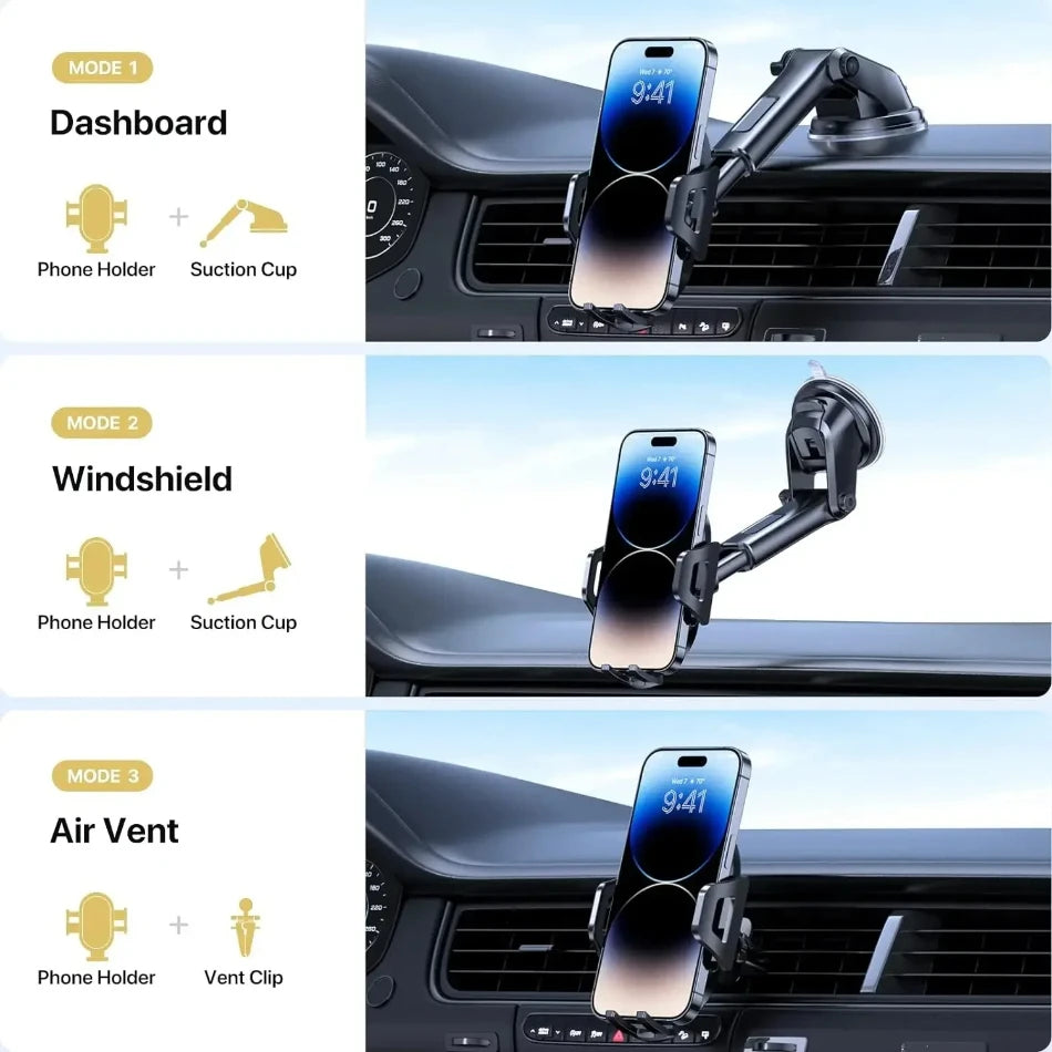 360° Windshield Car Phone Holder